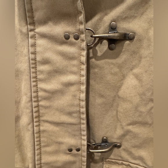 Mango Oversized Barn utility Jacket with Contrasting Collar size small - Picture 13 of 16